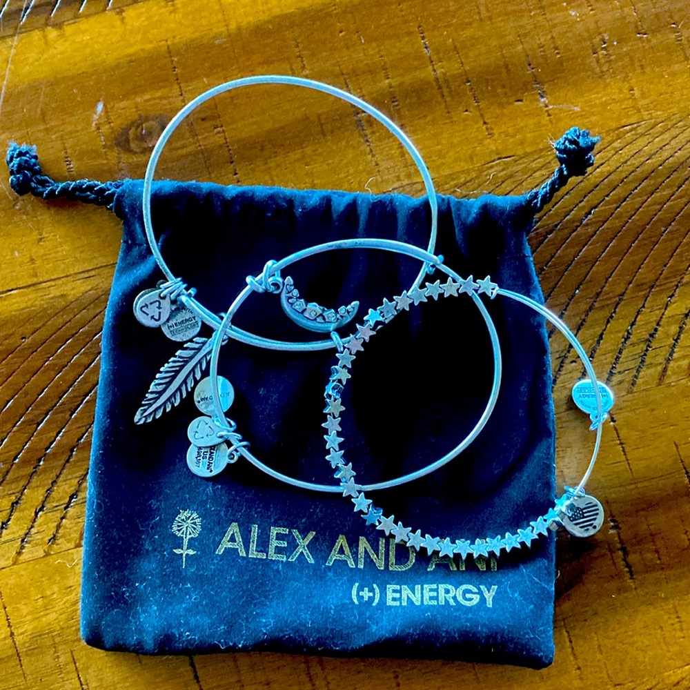 Alex and Ani 3 bracelet set